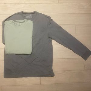 Eddie Bauer Legendwash Longsleeve Classic fit T shirt. X2 size M. Cotton
